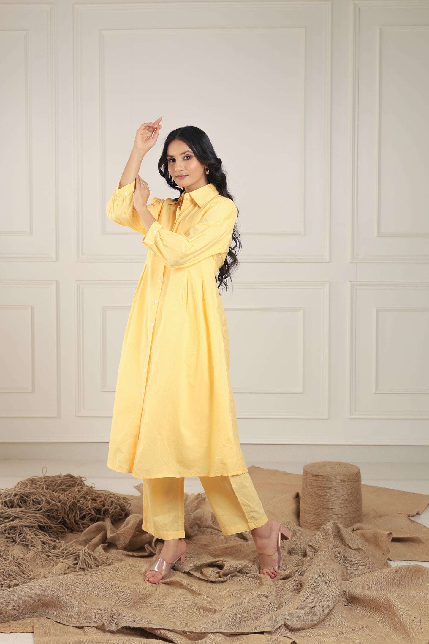 Lemon Yellow Solid Coord Set