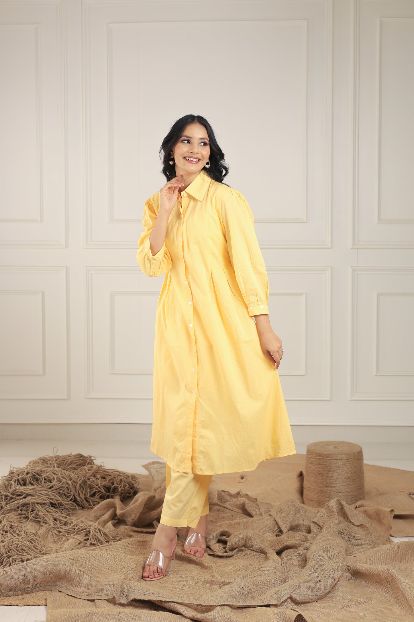Lemon Yellow Solid Coord Set