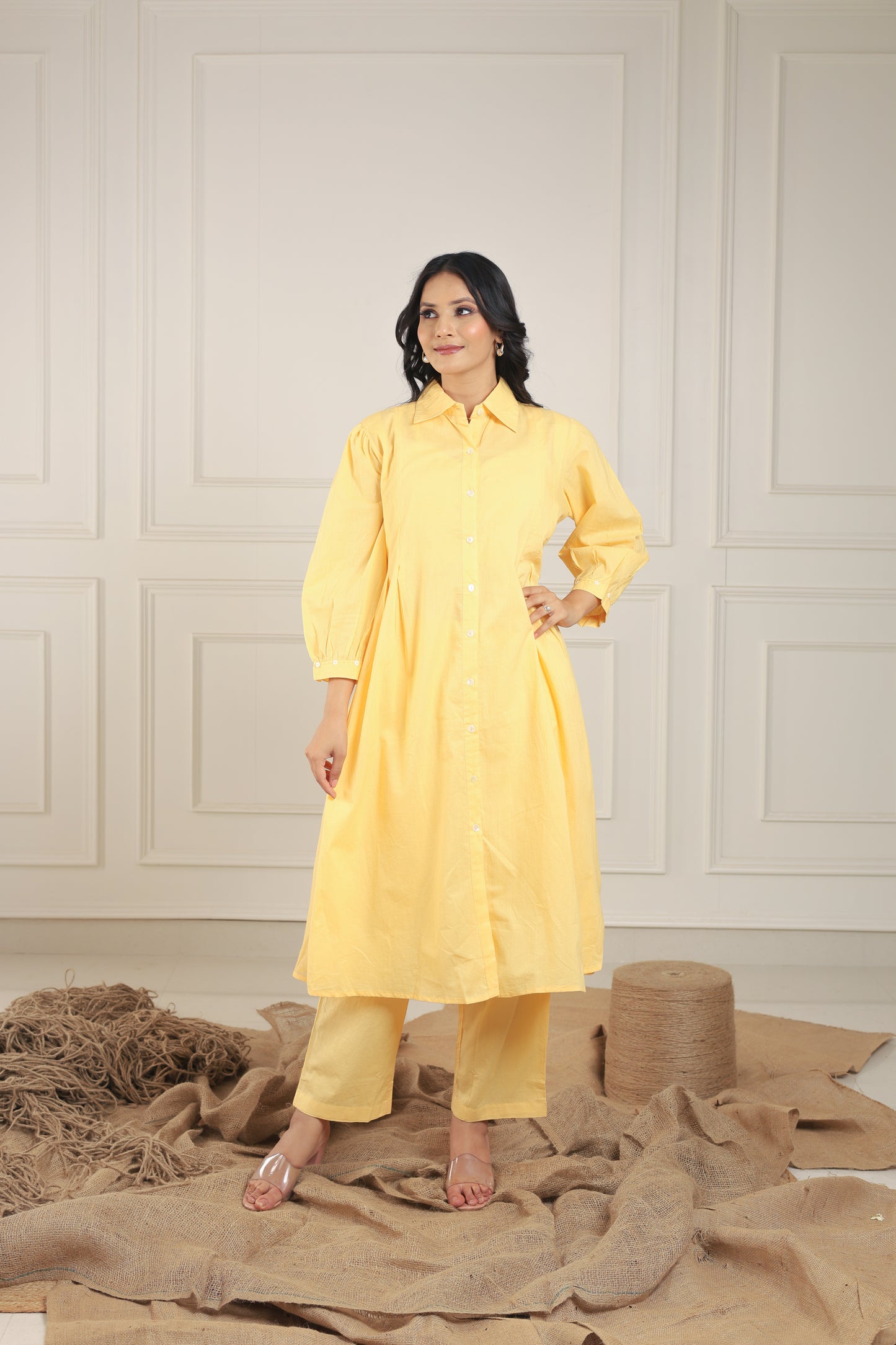 Lemon Yellow Solid Coord Set